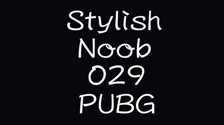 [PUBG] StylishNoob集 029