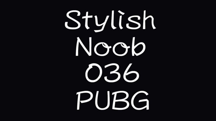 [PUBG] StylishNoob集 036