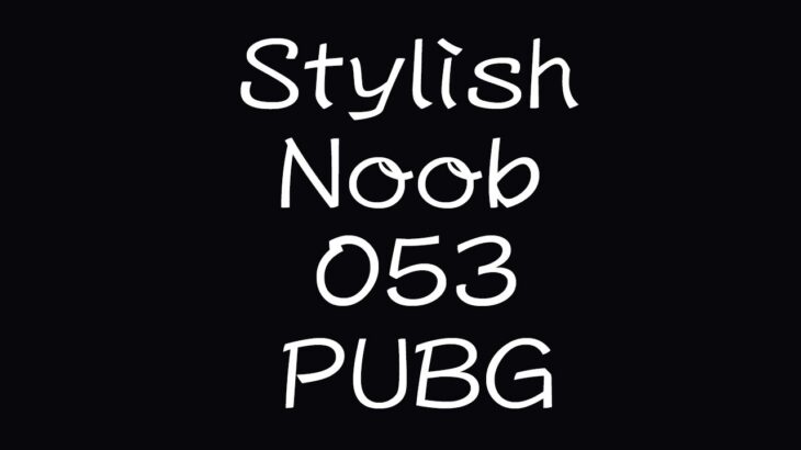 [PUBG] StylishNoob集 053