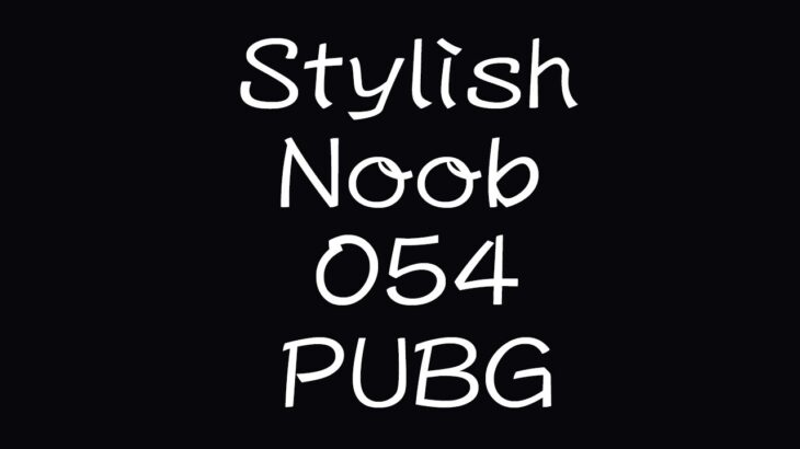 [PUBG] StylishNoob集 054