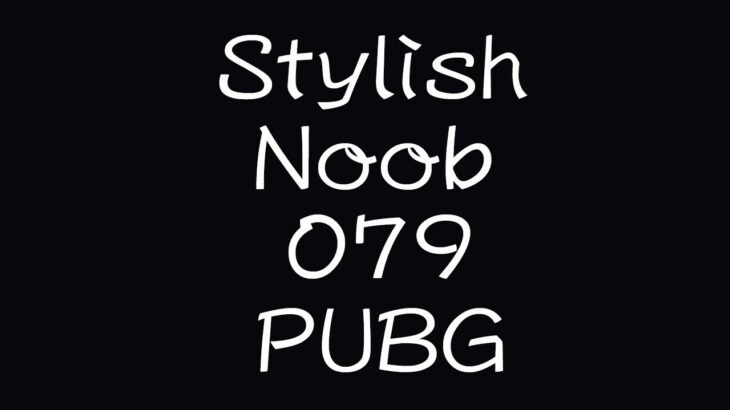 [PUBG] StylishNoob集 079