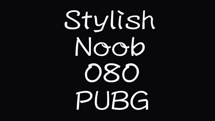 [PUBG] StylishNoob集 080