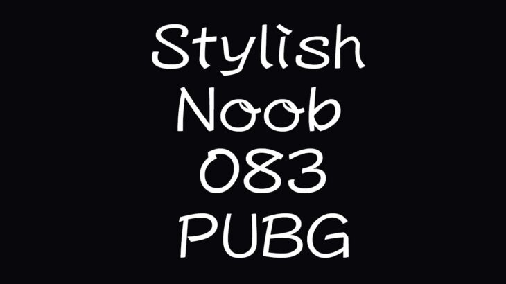 [PUBG] StylishNoob集 083