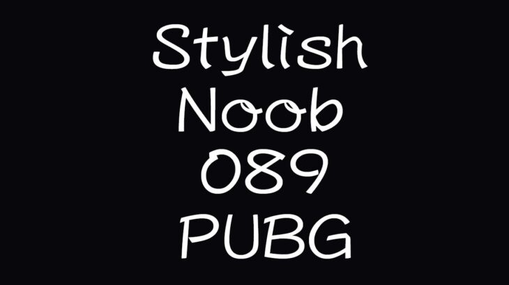 [PUBG] StylishNoob集 089