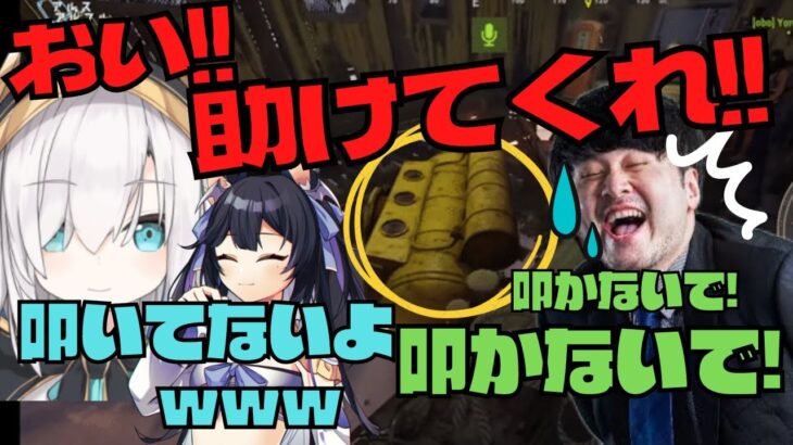 【切り抜き】叩かれていると勘違いして叫び散らかすk4senを見て爆笑するアルスとよいち【アルスアルマル/k4sen/夜よいち/にじさんじ】