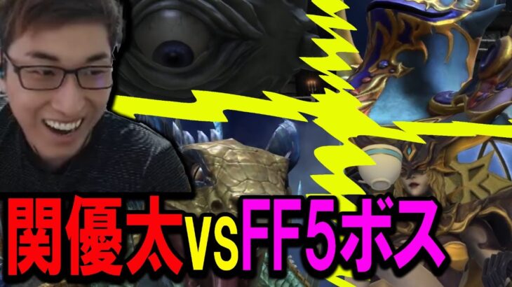 【FF14】子どものころ戦った懐かしのFF5ボスたちと激闘を繰り広げる関さん【関優太/スタヌ/次元の狭間デルタ/切り抜き】