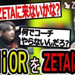 JUNiORコーチをZETAのコーチに勧誘するスパイギアと関優太【関優太切り抜き/スタヌ/LIMITZ VALORANT】