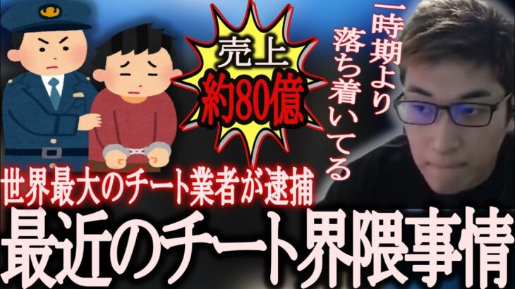 最大手業者が捕まった事によるチート界隈の変化を話す関優太【スタヌ切り抜き 関優太 タルコフ】