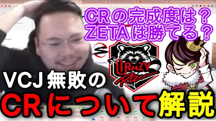 CRの完成度は？ CRと対戦したらZETAは勝てる？ VCJ無敗のCRについて語るXQQ [XQQ 切り抜き]