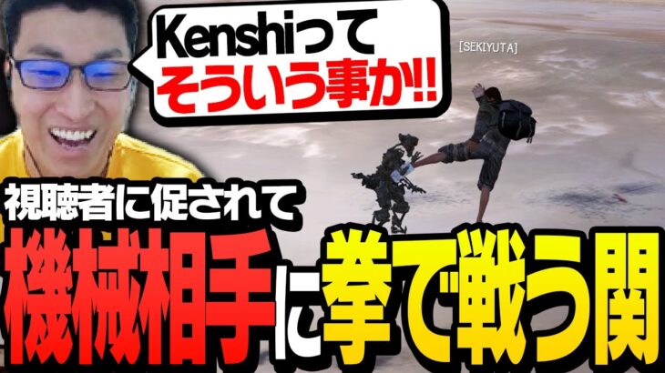 視聴者から「拳が強い」と言われ、機械相手に拳で戦闘を挑んだ結果【Kenshi】