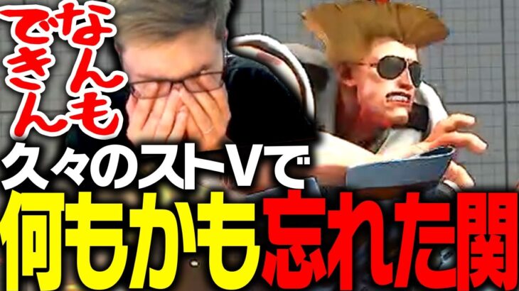 久々のストVでボコされ、台パンが出る関優太【ストリートファイターV】