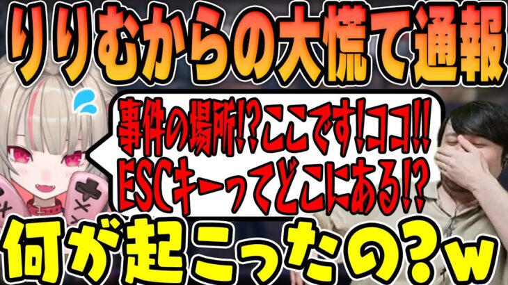 【VCRGTA】りりむからの大慌て通報電話に笑いを堪えるk4sen【2023/07/18】