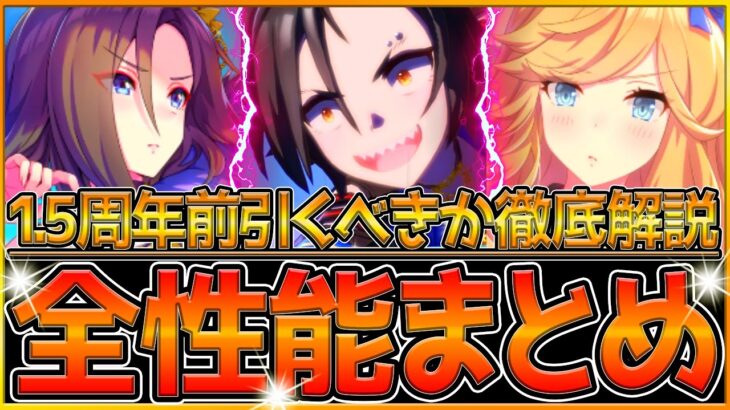 【ウマ娘】”最新ガチャ”全評価まとめ解説‼1.5周年目前に微,無課金は引くべき？すべてまとめて紹介します！/エアシャカール/SSRエアグルーヴ/SRゴールドシチー/性能評価/ガチャ【うまむすめ】