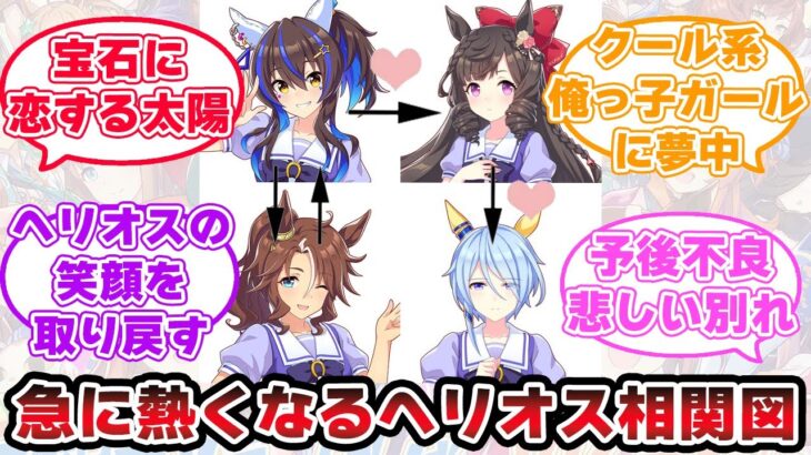 『ヘリオス,ルビー,ミラクル,パーマーの四角関係』に対するみんなの反応【ウマ娘プリティーダービー】【5ch,2chまとめ】