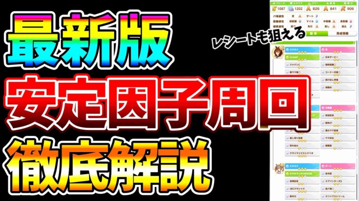 【ウマ娘】無微課金がするべき最強因子周回。パワー因子時代はもう古い！？5300育成越えのプロによる徹底解説！！！