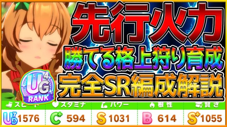 【ウマ娘】完全SR編成でも簡単に作れる”先行アクエリアス杯育成” 先行で重要な編成やスキルをまとめて解説！微,無課金向け＆課金勢分けて紹介/タイキシャトル/ホッコータルマエ/格上狩り育成【うまむすめ】