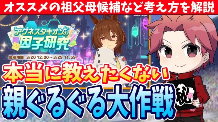 【イベント解説】因子研究を絶対モノにしよう!!最強祖父母の作り方#ウマ娘