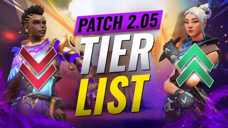 NEW UPDATE: BEST Agents TIER List – Valorant Patch 2.05