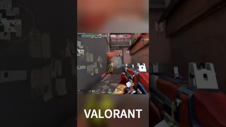 ショットガンは適切な距離で撃ち合いましょう【Valorant/ヴァロラント】#shorts