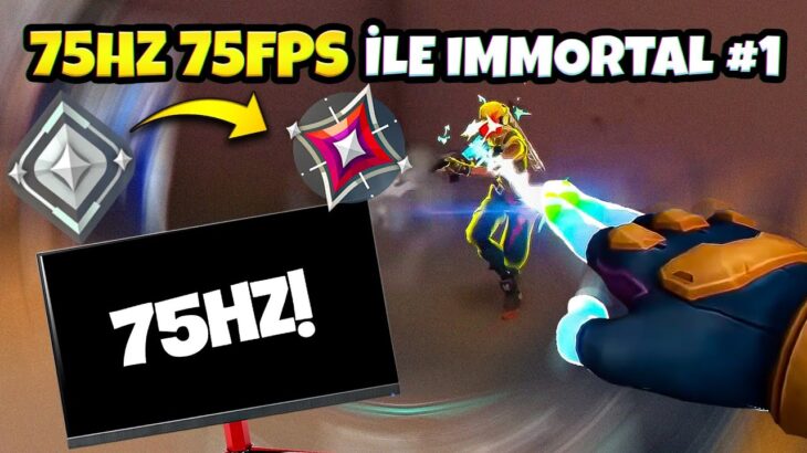 75 HZ + 75 FPS ile “İmmortal’a Kasıyorum” !! 1.bölüm (Silver-Gold)