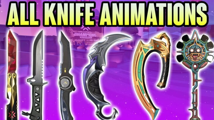 ALL VALORANT KNIFE SKINS + ANIMATIONS (UPDATED) – VALORANT KNIFE SKINS