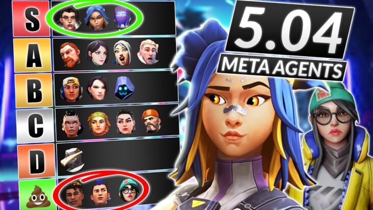NEW META AGENTS for Patch 5.04 – The BEST and WORST of EVERY ROLE – Valorant Guide