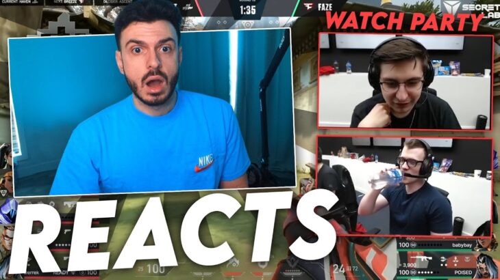 Tarik Reacts to FaZe vs 100 Thieves | LOSER FACES SENTINELS | NA VALORANT LCQ