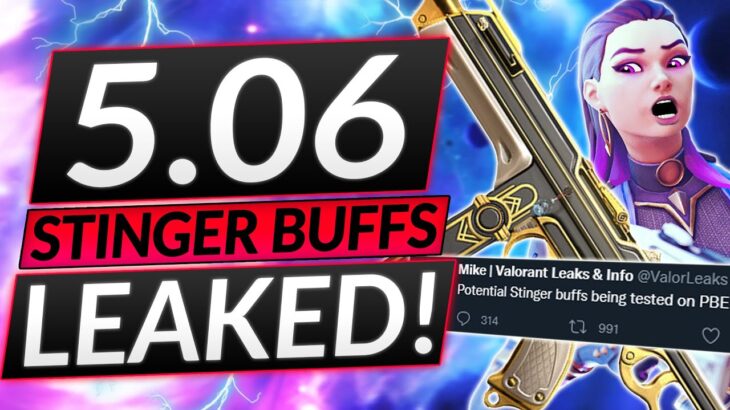 NEW STINGER BUFFS LEAKED – NEW PATCH 5.06 MAKES ME MAD – Valorant Guide