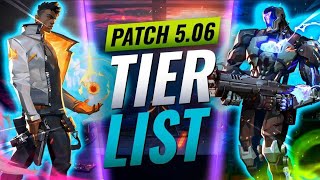 NEW UPDATE: BEST Agents Tier List! – Valorant Patch 5.06