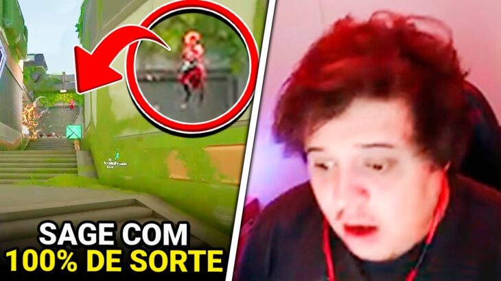 SAGE ELIMINOU O INIMIGO VOANDO (100% DE SORTE)! NUUH TILTOU COM BUG DA SKIN – VALORANT CLIPS