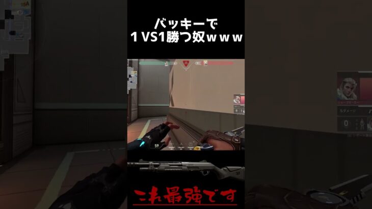 バッキーで１VS1勝つ奴ｗｗｗ【VALORANT/ヴァロラント】