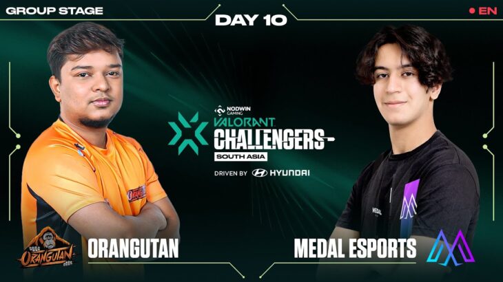 Orangutan vs Medal Esports [EN] NODWIN Valorant Challengers South Asia 🏆