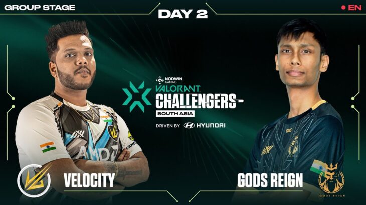 Velocity Gaming VS Gods Reign [EN] NODWIN Valorant Challengers South Asia 🏆