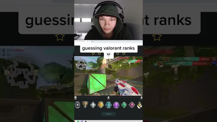 SINATRAA GUESSING VALORANT RANKS 💀💀