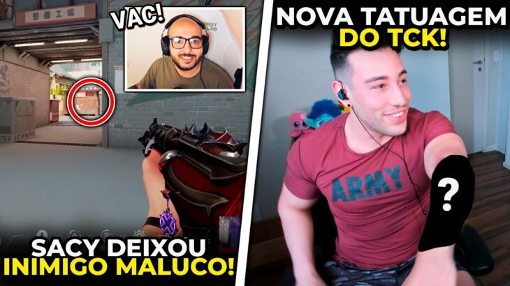 SACY USOU 100% DA NOÇÃO DE JOGO PARA ELIMINAR O CYPHER! NOVA TATUAGEM DO TCK – VALORANT CLIPS