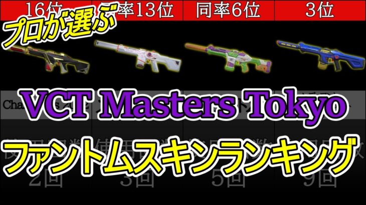 【プロが選ぶ】VCT 2023 Masters Tokyo ファントムスキン使用率ランキング