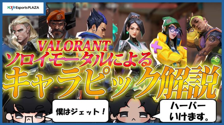 【Valorant】タイプ別！今日からわかるキャラピック解説！