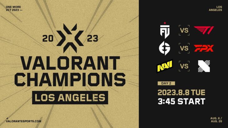 FUT vs. T1 / EG vs. FPX / NAVI vs. DRX — VALORANT Champions — Group Day2