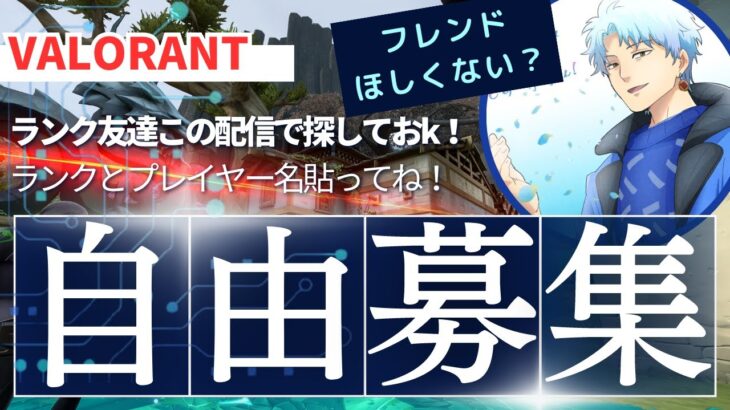 【valorant/ヴァロラント】コンペ参加型？リスナーのランク募集掲示板※詳細参照【新人Vtuber】