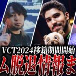 【VCT2024】衝撃の脱退多数!?VCT選手脱退情報まとめ【VALORANT Esports News】