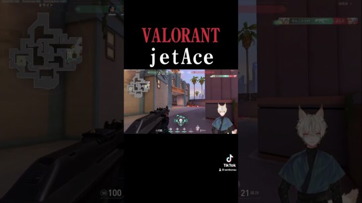 ジェットでAceとった配信切り抜き【VALORANT】 #ヴァロラント #VALORANT #shorts