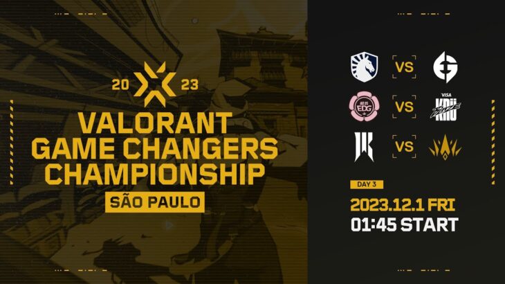 VALORANT Game Changers Championship São Paulo 2023 Day 3
