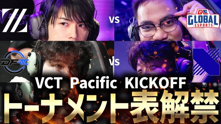 【VCT2024】VCT Pacific KICKOFFトーナメント表、ついに解禁【VALORANT Esports News】