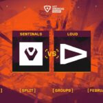 Sentinels vs. LOUD – VCT Americas Kickoff – Group Stage D2 – Map 1