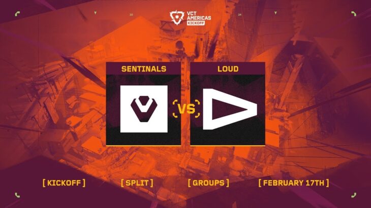 Sentinels vs. LOUD – VCT Americas Kickoff – Group Stage D2 – Map 1