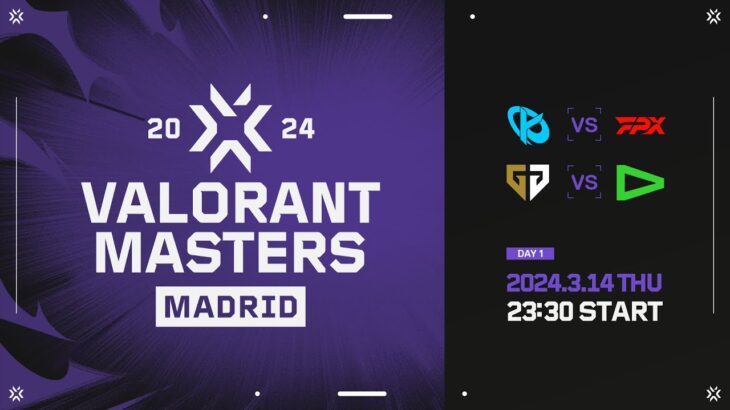 VALORANT Masters Madrid 2024 – Swiss Stage – Day1