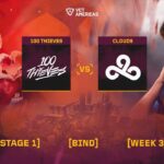 100 Thieves vs Cloud9 – VCT Americas Stage 1 – W3D3 – Map 1