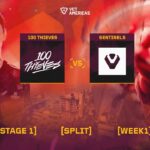 100 Thieves vs Sentinels – VCT Americas Stage 1 – W1D2 – Map 2