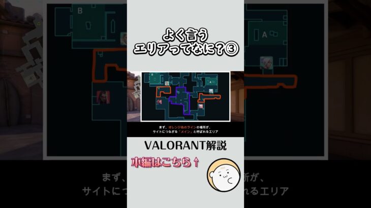 【VALORANT解説】超基礎知識！エリアとは？ エリアコントロールって何？③　 #ヴァロラント #valorant  #valo #valorant解説 立ち回り　#vct