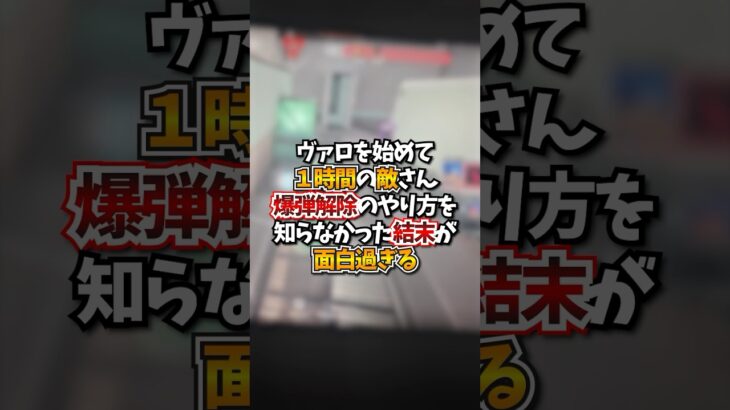 【VALO】ヴァロを始めて１時間の敵さん、爆弾解除のやり方を知らなかった結末が面白過ぎるｗｗｗ#valo #valorant #fyp #おすすめ #tiktok #ゲーム #shorts